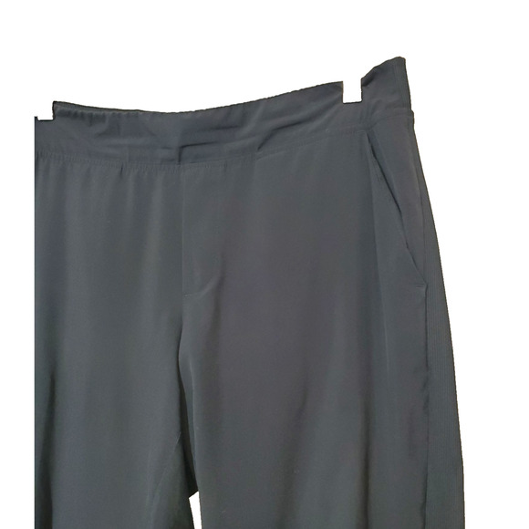 Athleta Womens 8 Brooklyn Pants Black Straight Leg Elastic Waist Pockets Active - Picture 4 of 13